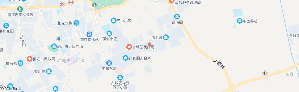 丽江工贸商场_公交站地图_丽江公交_妙搜公交查询2024