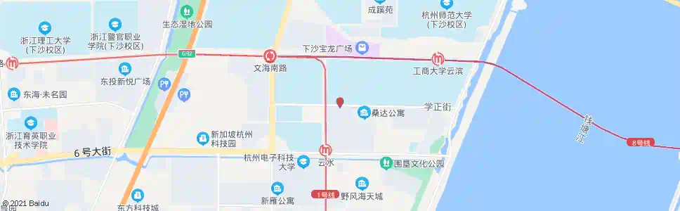 杭州学正街二十五号路口_公交站地图_杭州公交_妙搜公交查询2024