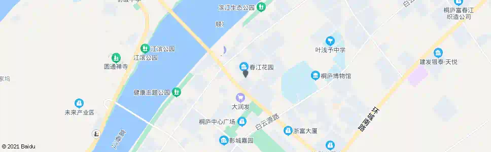 杭州春江花园_公交站地图_杭州公交_妙搜公交查询2024