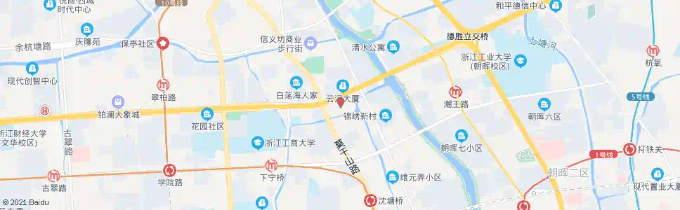 杭州一清新村_公交站地图_杭州公交_妙搜公交查询2024