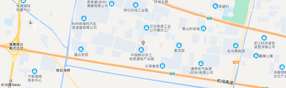 杭州鸿兴路高新七路口_公交站地图_杭州公交_妙搜公交查询2024