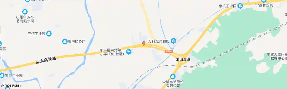 杭州沿山村_公交站地图_杭州公交_妙搜公交查询2024