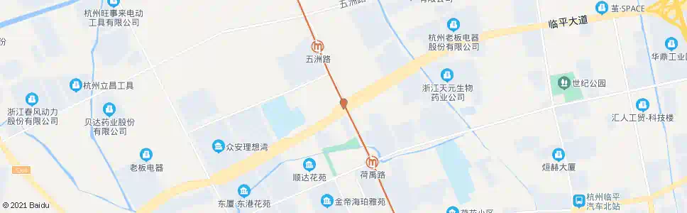 杭州320国道荷禹路口_公交站地图_杭州公交_妙搜公交查询2024