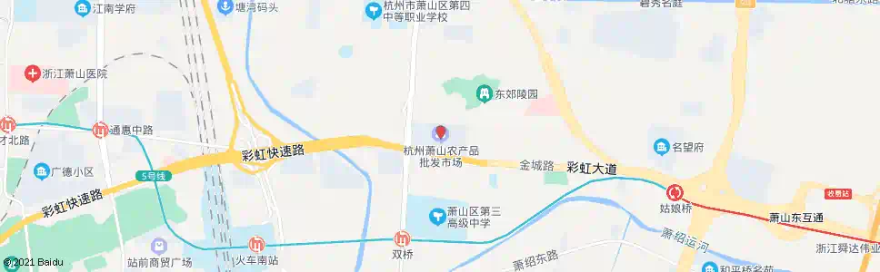 杭州萧山农产品市场_公交站地图_杭州公交_妙搜公交查询2024