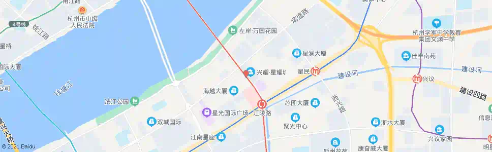 杭州星民村_公交站地图_杭州公交_妙搜公交查询2024