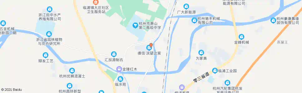 杭州东藩路03省道口_公交站地图_杭州公交_妙搜公交查询2024