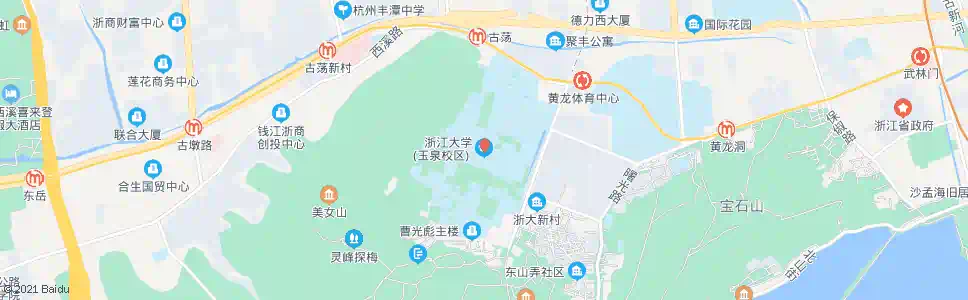 杭州浙大玉泉校区_公交站地图_杭州公交_妙搜公交查询2024