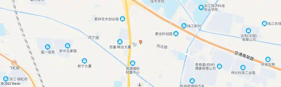 杭州二桥村_公交站地图_杭州公交_妙搜公交查询2024