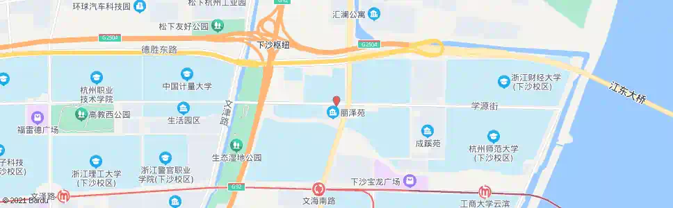 杭州学源街文海南路口_公交站地图_杭州公交_妙搜公交查询2024