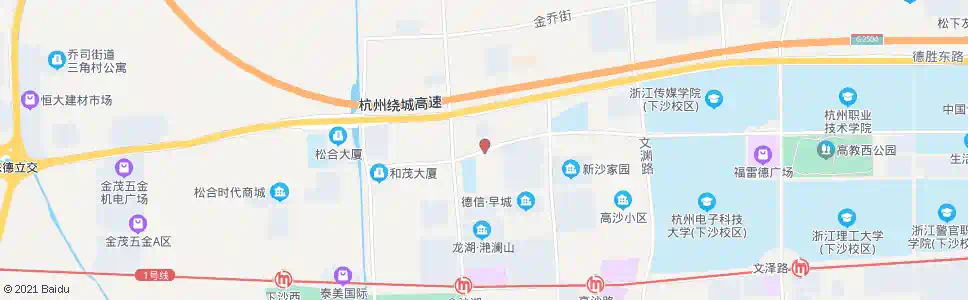 杭州学源街海达南路口_公交站地图_杭州公交_妙搜公交查询2024