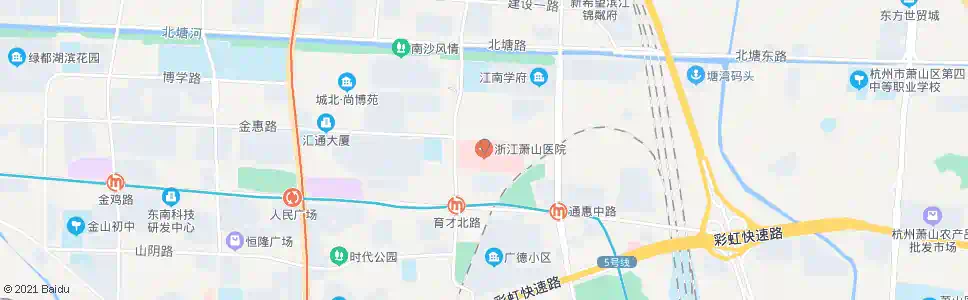 杭州萧山第四医院_公交站地图_杭州公交_妙搜公交查询2024