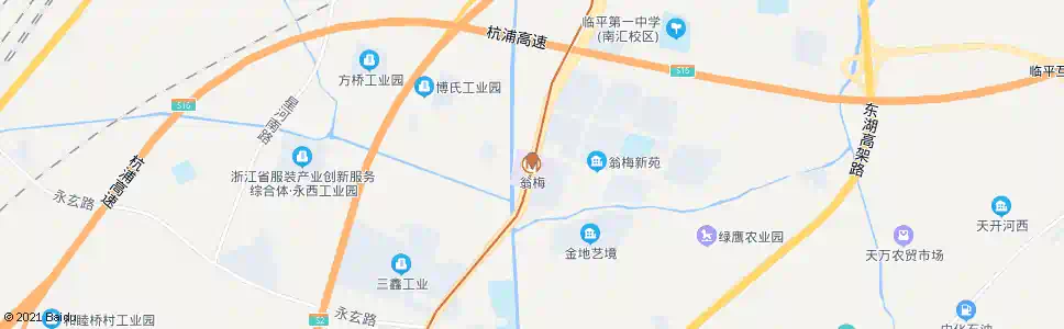 杭州翁梅站_公交站地图_杭州公交_妙搜公交查询2024