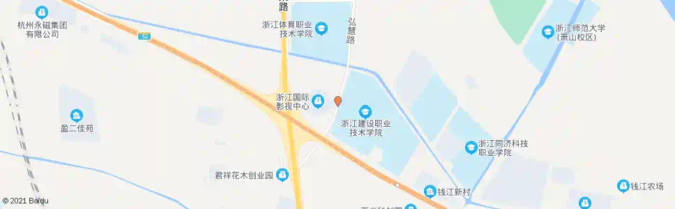 杭州萧山高教园西_公交站地图_杭州公交_妙搜公交查询2024