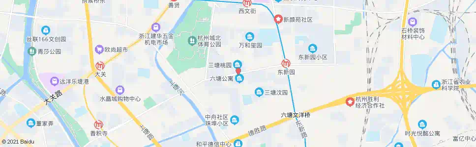 杭州三塘小区_公交站地图_杭州公交_妙搜公交查询2024