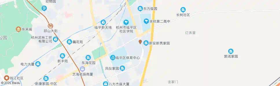 杭州新秀家园_公交站地图_杭州公交_妙搜公交查询2024