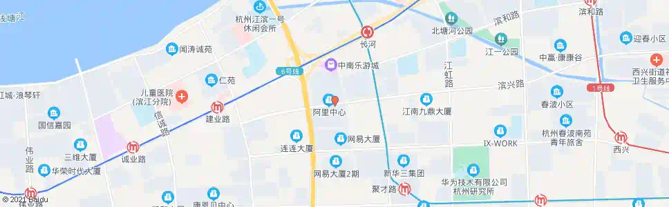 杭州滨兴路时代大道口_公交站地图_杭州公交_妙搜公交查询2024