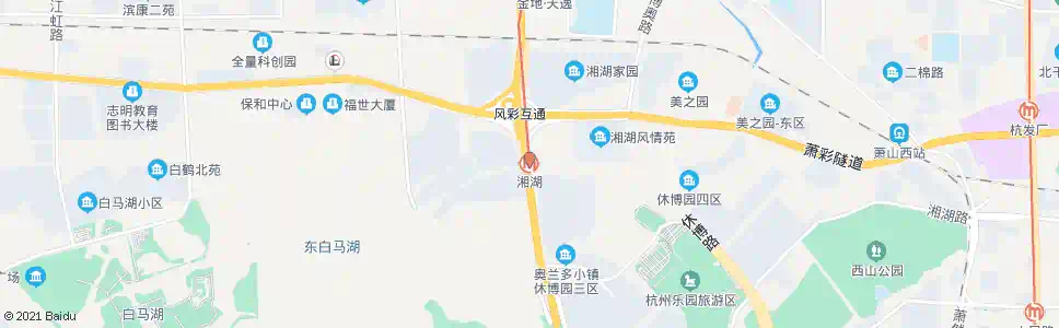 杭州湘湖站_公交站地图_杭州公交_妙搜公交查询2024