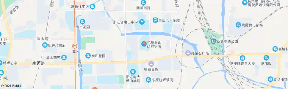 杭州萧山区技工学校(金家浜)_公交站地图_杭州公交_妙搜公交查询2024