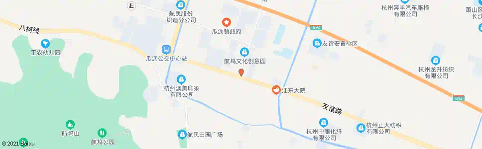 杭州瓜沥镇标(明日宾馆)_公交站地图_杭州公交_妙搜公交查询2024