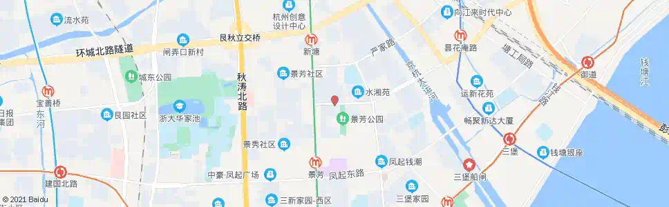 杭州景芳六区_公交站地图_杭州公交_妙搜公交查询2024