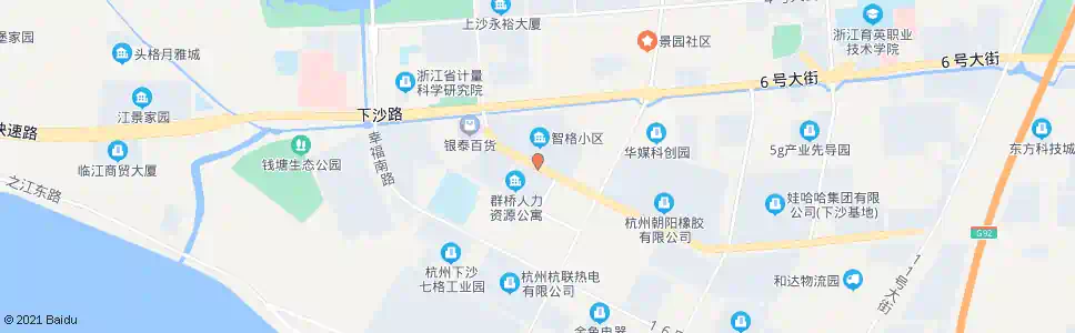 杭州海达南路智格村路口_公交站地图_杭州公交_妙搜公交查询2024