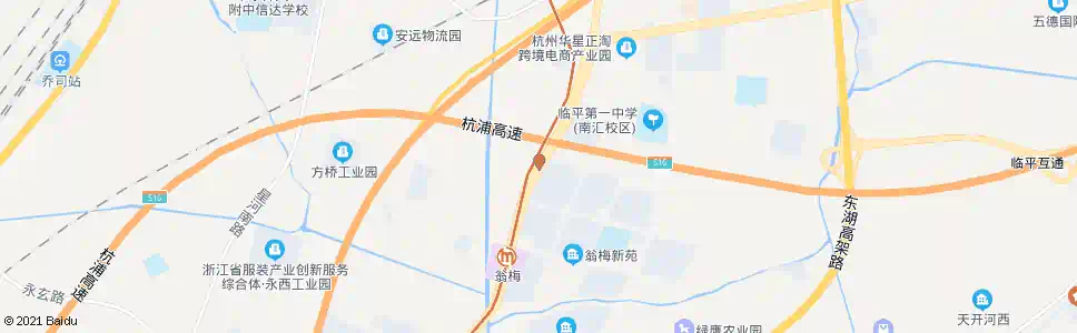 杭州北方村_公交站地图_杭州公交_妙搜公交查询2024