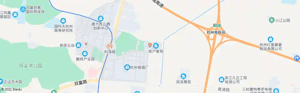 杭州良户家苑_公交站地图_杭州公交_妙搜公交查询2024