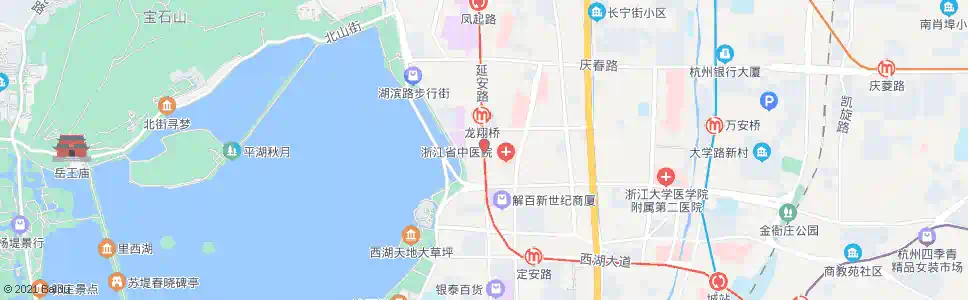 杭州延安路湖滨_公交站地图_杭州公交_妙搜公交查询2024