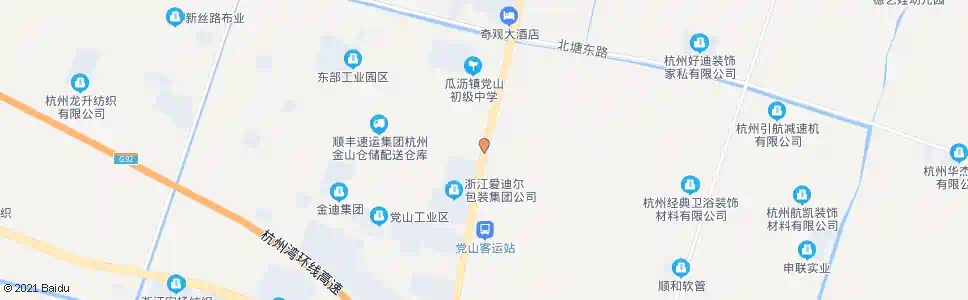 杭州梅林村(东)_公交站地图_杭州公交_妙搜公交查询2024