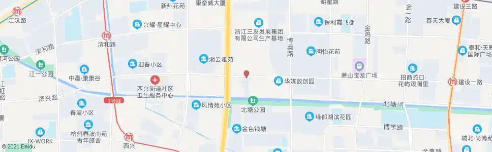 杭州建设一路风情大道口_公交站地图_杭州公交_妙搜公交查询2024