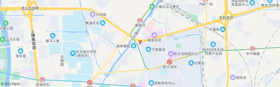 杭州东新路石祥路口_公交站地图_杭州公交_妙搜公交查询2024