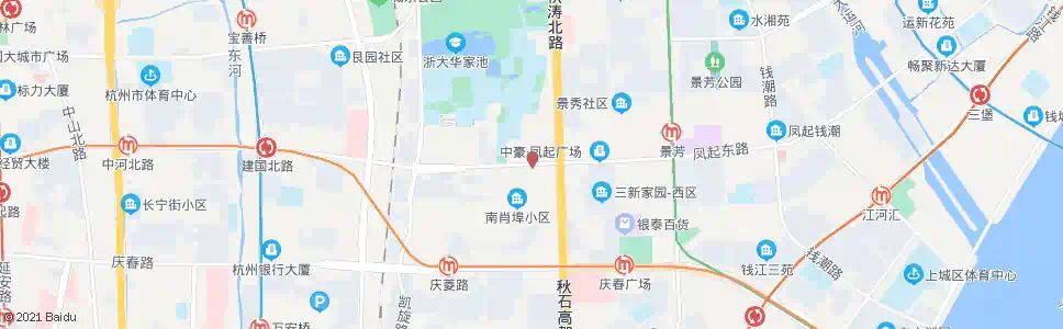 杭州凤起东路秋涛北路口_公交站地图_杭州公交_妙搜公交查询2024