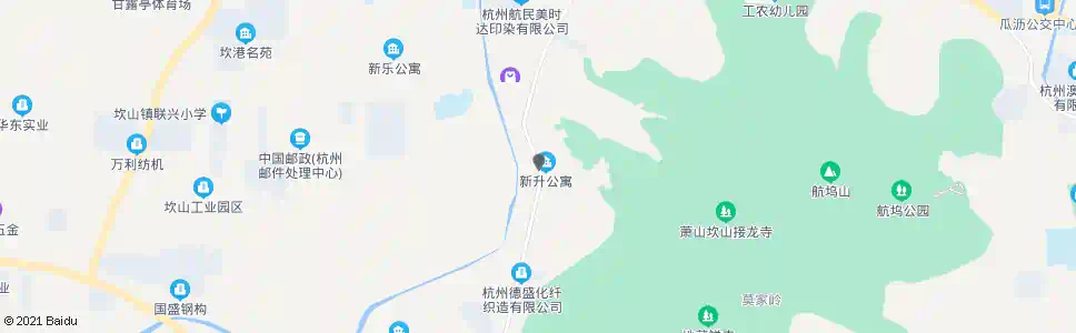 杭州坎山塘上_公交站地图_杭州公交_妙搜公交查询2024