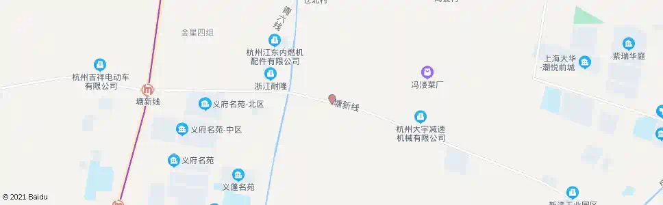 杭州灯塔村_公交站地图_杭州公交_妙搜公交查询2024