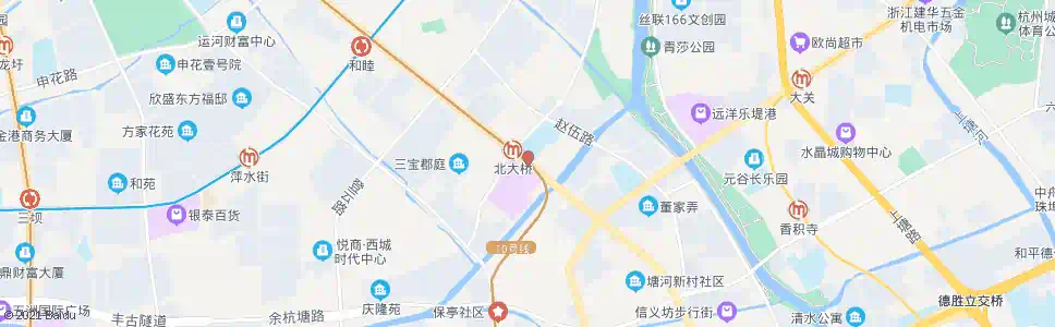 杭州北大桥_公交站地图_杭州公交_妙搜公交查询2024