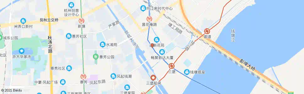 杭州运新花苑_公交站地图_杭州公交_妙搜公交查询2024