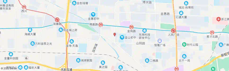 杭州金山路萧杭路口_公交站地图_杭州公交_妙搜公交查询2024