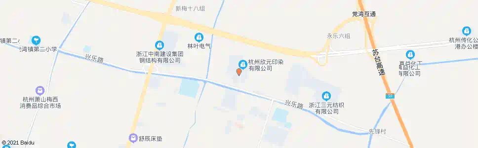 杭州吉美印染_公交站地图_杭州公交_妙搜公交查询2024