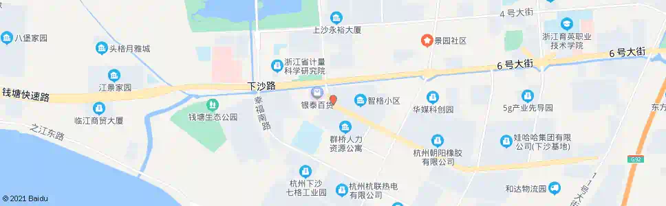 杭州智格小区_公交站地图_杭州公交_妙搜公交查询2024