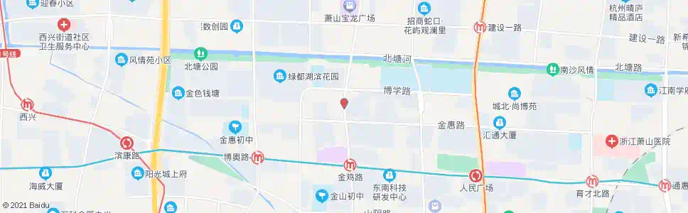 杭州俞家潭北_公交站地图_杭州公交_妙搜公交查询2024