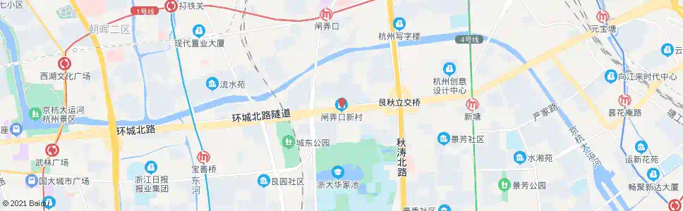 杭州闸弄口新村_公交站地图_杭州公交_妙搜公交查询2024