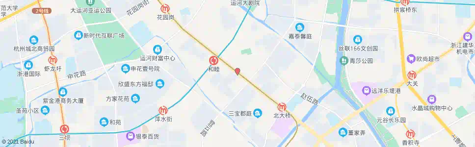 杭州和睦新村_公交站地图_杭州公交_妙搜公交查询2024