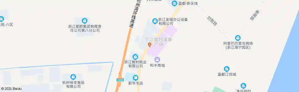 杭州百联奥特莱斯_公交站地图_杭州公交_妙搜公交查询2024