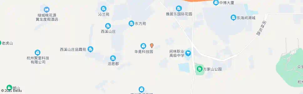 杭州闲林工业区_公交站地图_杭州公交_妙搜公交查询2024