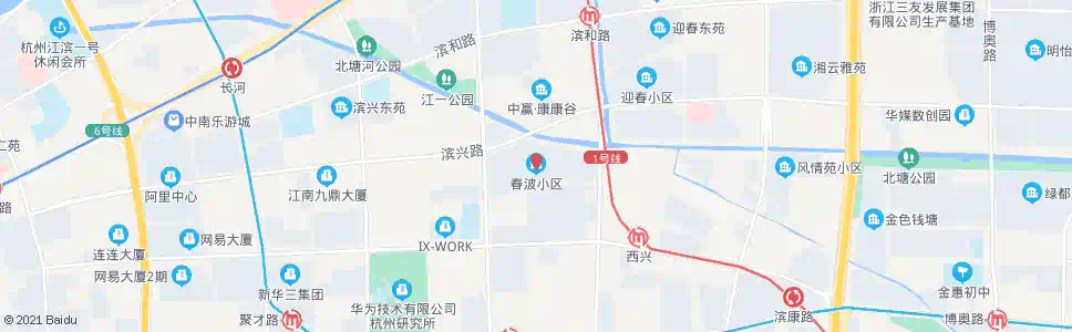 杭州春波小区_公交站地图_杭州公交_妙搜公交查询2024