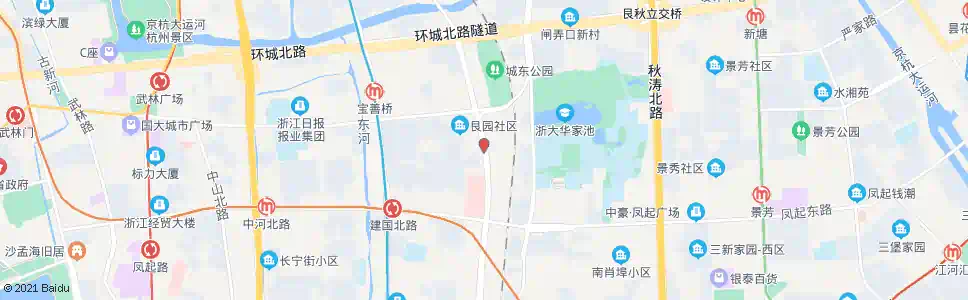 杭州市红会医院北_公交站地图_杭州公交_妙搜公交查询2024