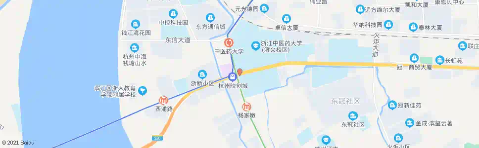 杭州浦沿路滨文路口_公交站地图_杭州公交_妙搜公交查询2024