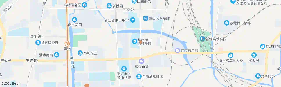 杭州萧山区技工学校_公交站地图_杭州公交_妙搜公交查询2024