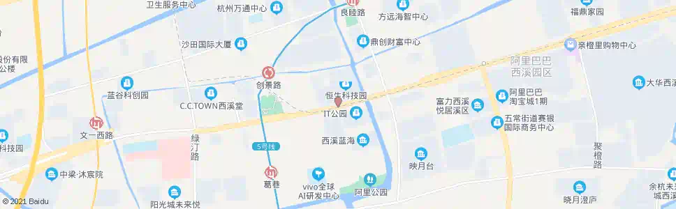 杭州东西大道文一路口_公交站地图_杭州公交_妙搜公交查询2024