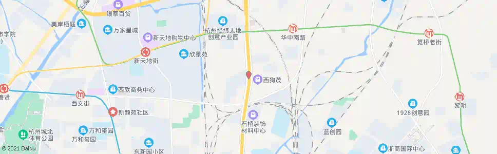 杭州杨家村_公交站地图_杭州公交_妙搜公交查询2024